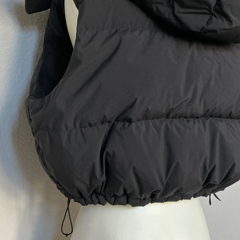 Lululemon Athletica Black Wunder Puff Cropped Puffer Vest - Picture 6 of 12